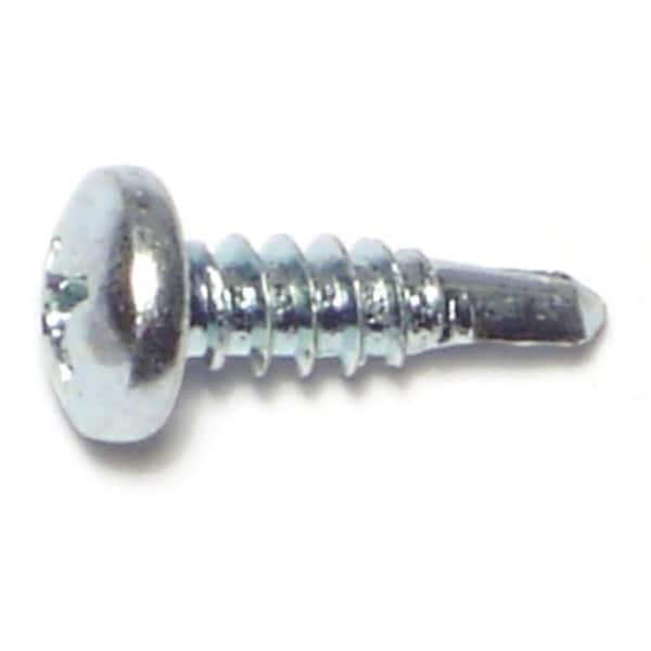 Midwest Fastener Self-Drilling Screw, #10 x 5/8 in, Zinc Plated Steel Pan Head Phillips Drive, 30 PK 67693 - main